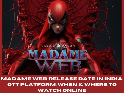 madame web ott|Watch Madame Web